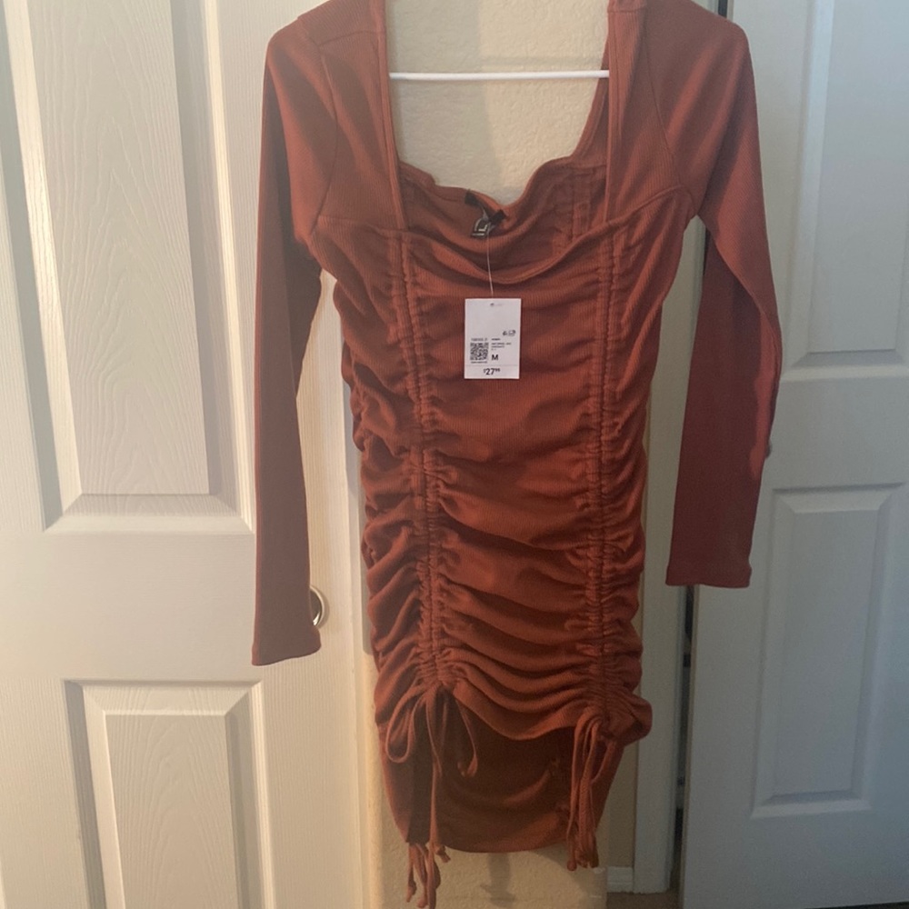 Forever 21 | Ruched Drawstring Mini Dress | Medium